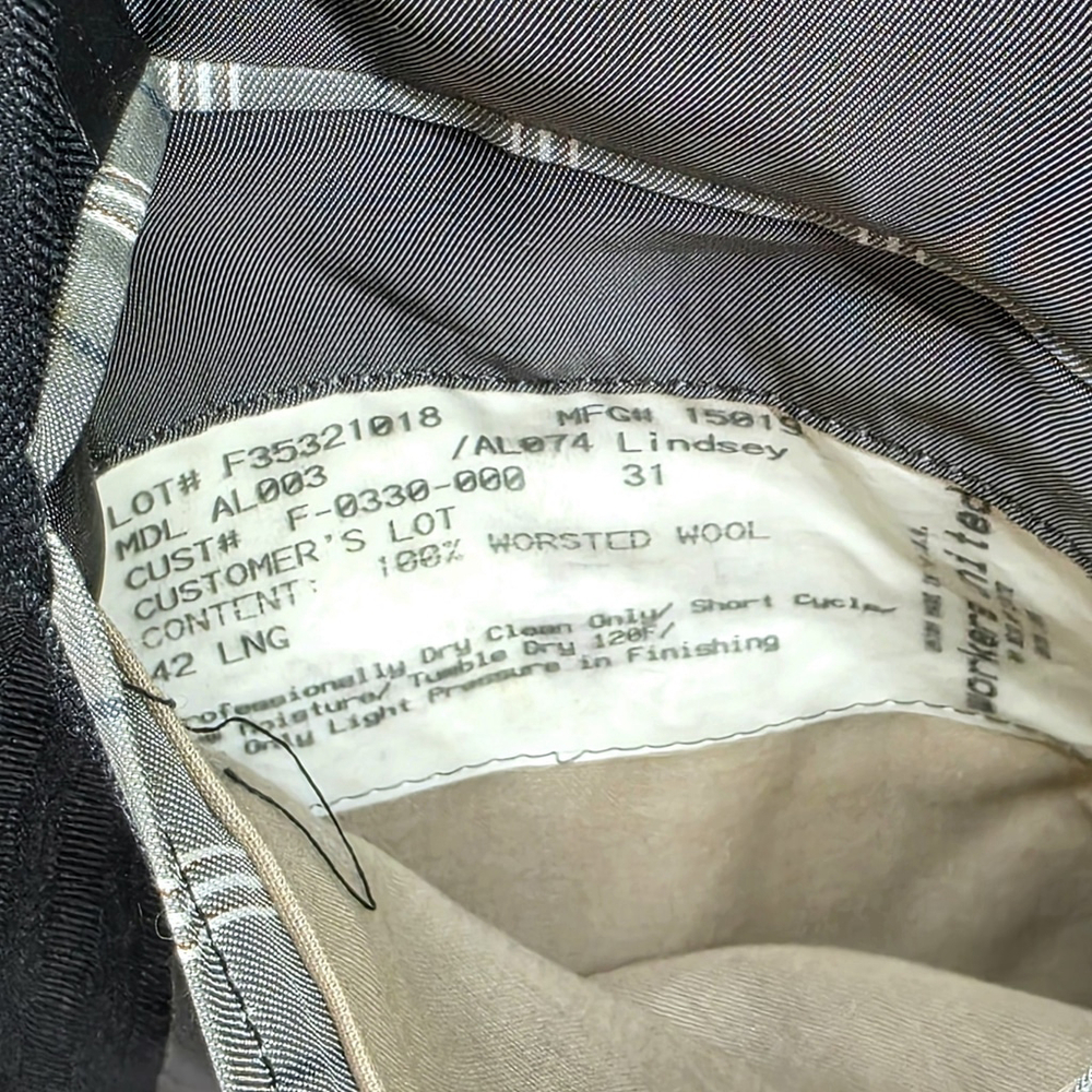 Quiet Luxury Hickey Freeman Herringbone Suit Men’s 42L USA Tailored - Picture 9 of 16